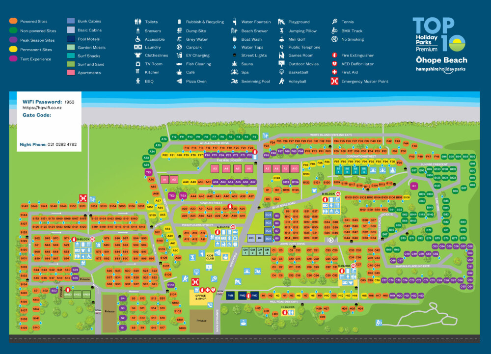 TOP10 Ohope Beach Map Apr2025
